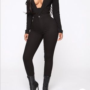 Fashion nova super high waist denim skinnies